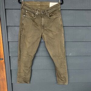 Lux Rag and Bone Dark Moss Jeans